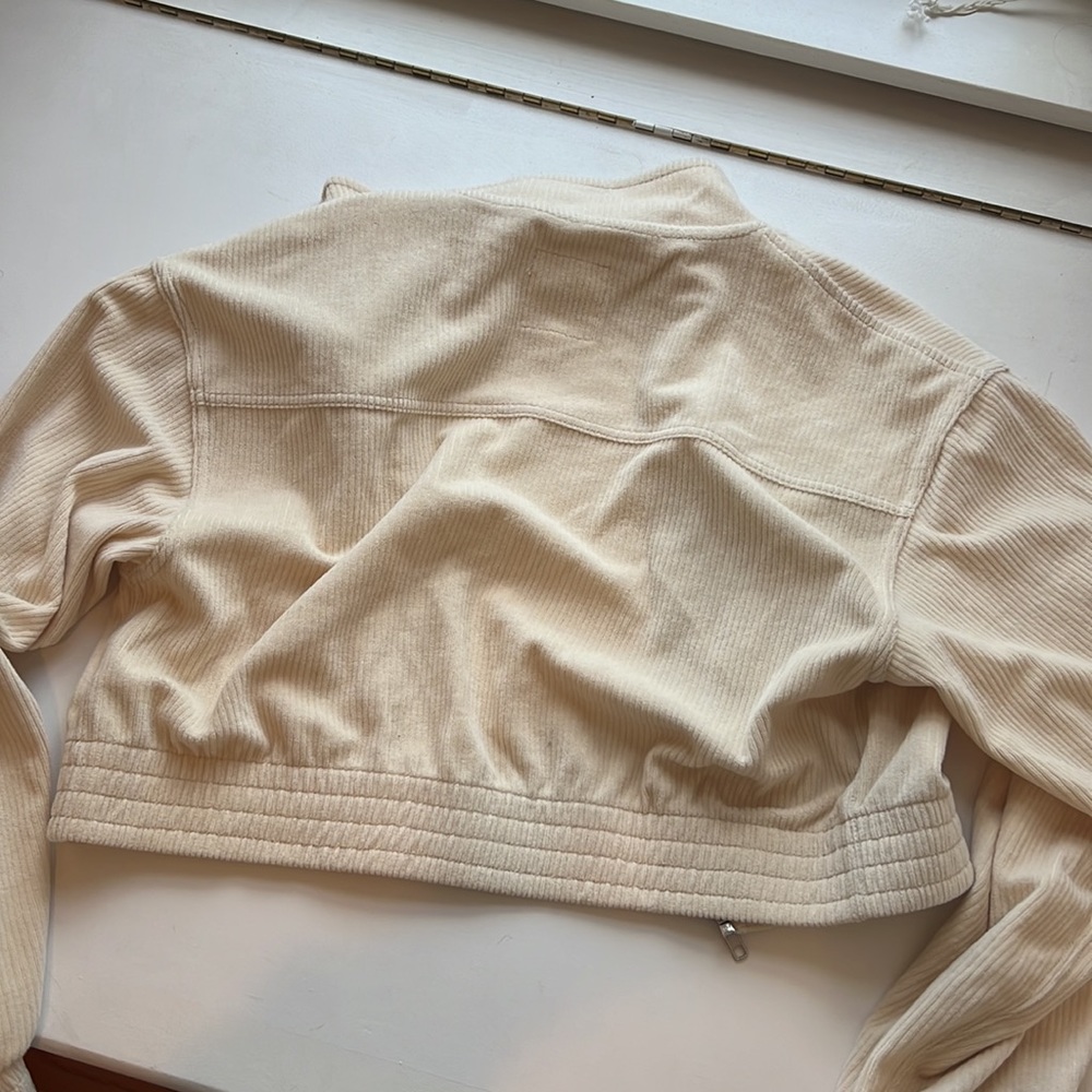 Aerie ribbed crop zip up - Picture 2 of 7